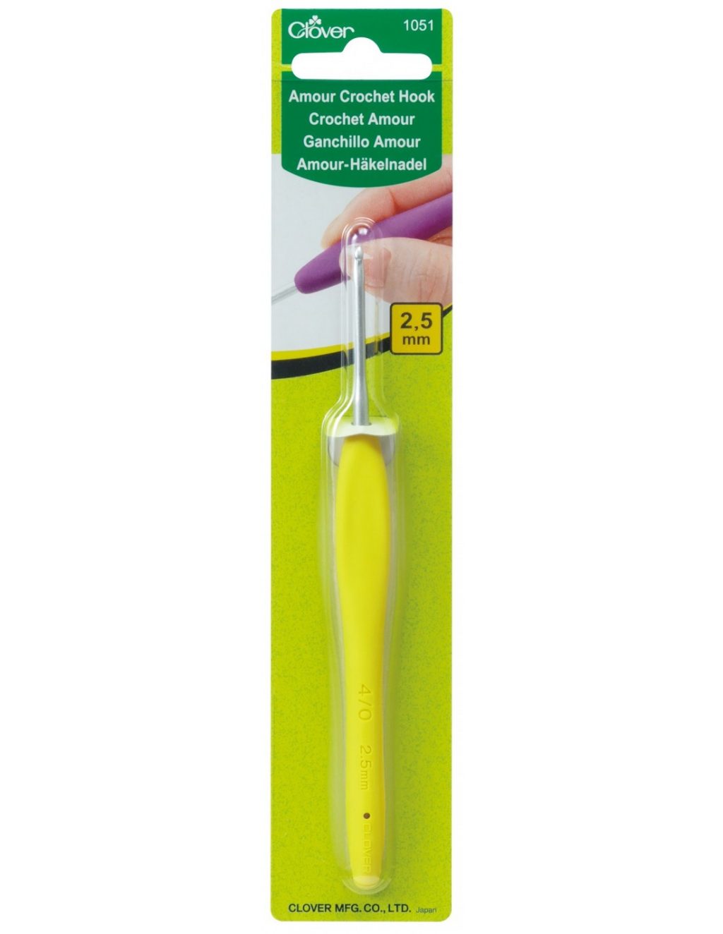 Clover Amour hooks, soft knob