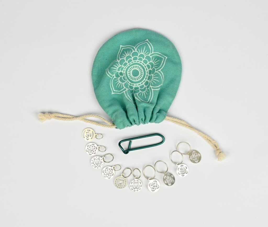 KnitPro Chakra knitting markers (metal)